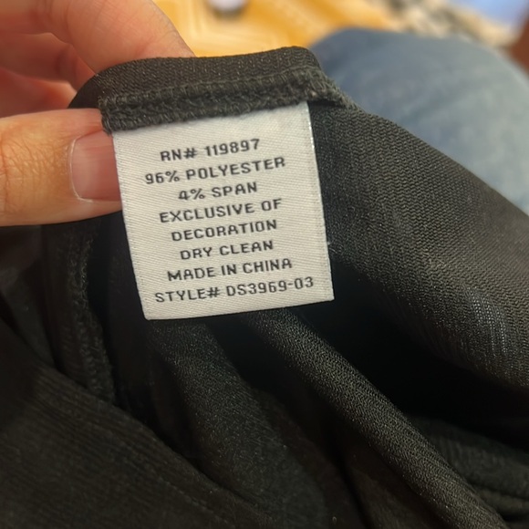 Size Large Collective Concepts black dress with gold sparkles - Picture 6 of 6